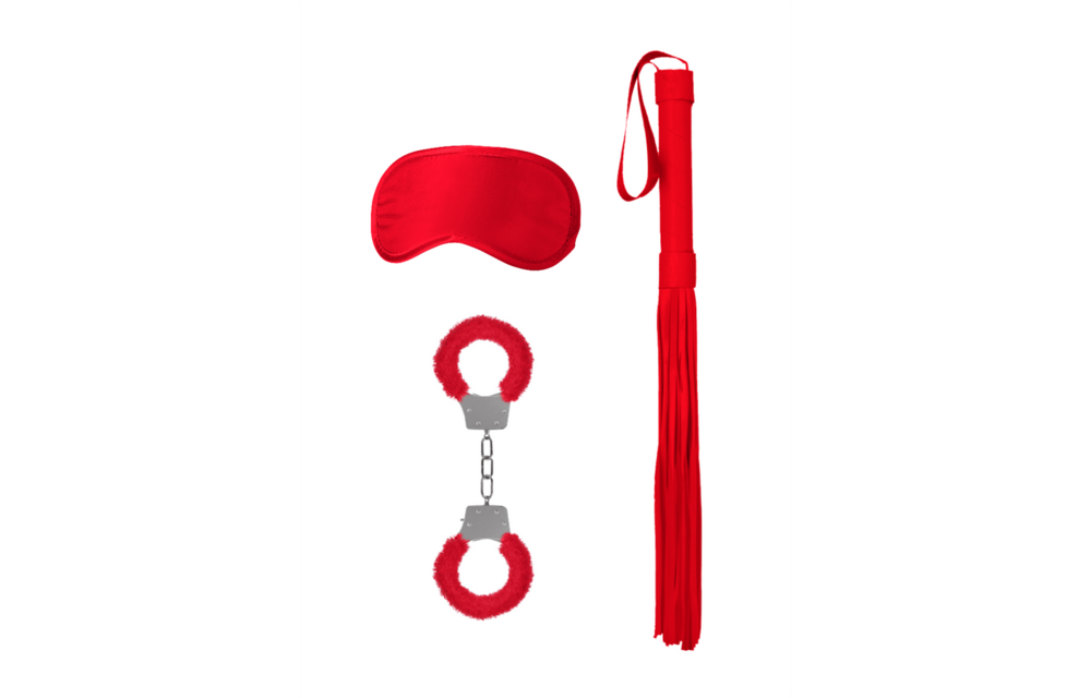 Bondage Kit #1 Bdsm Set Rood - Luxe Dominantie & Verleiding