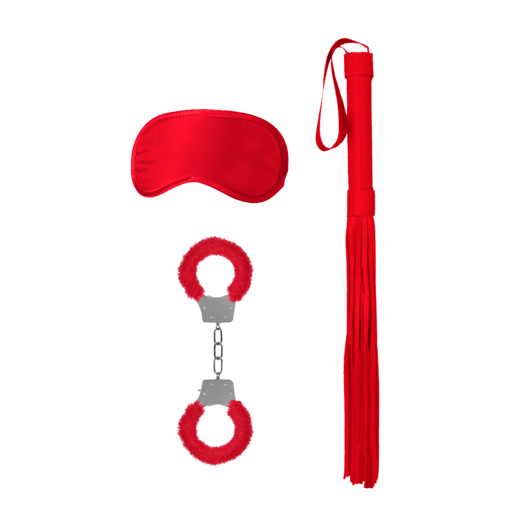Bondage Kit #1 Bdsm Set Rood - Luxe Dominantie & Verleiding