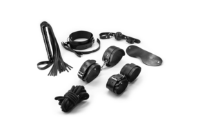 Punisher Bondage Set Black – 8-Piece BDSM Fun & Comfort