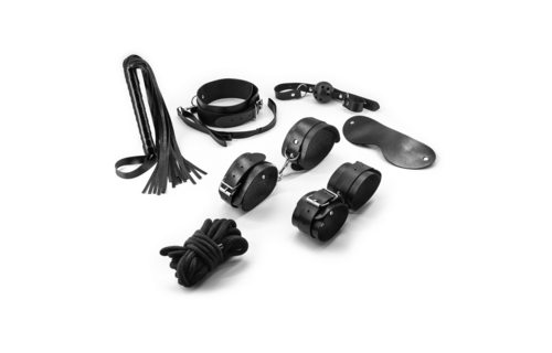 Punisher - 8 Piece Bondage Kit - Black
