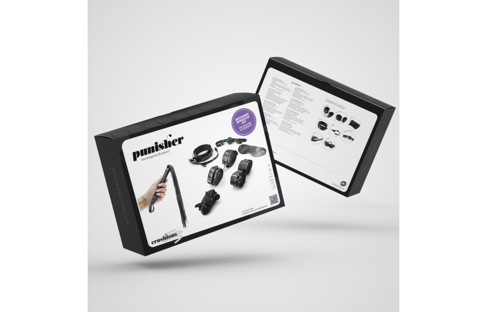 Punisher Bondage Set Black – 8-Piece BDSM Fun & Comfort