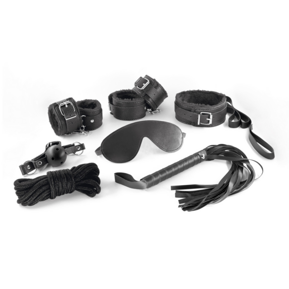 Dungeons And Maidens BDSM Set Black – Complete 8-Piece Kit