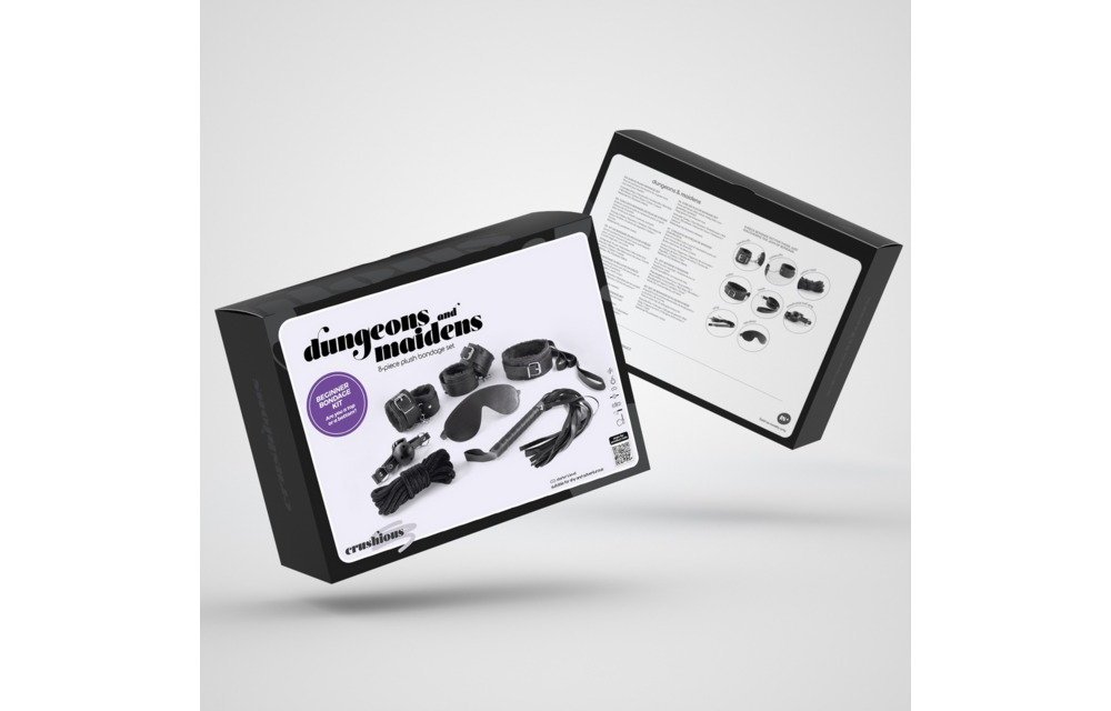 Dungeons And Maidens BDSM Set Black – Complete 8-Piece Kit