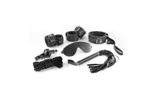 Dungeons And Maidens BDSM-Set Schwarz – Komplettes 8-teiliges Kit