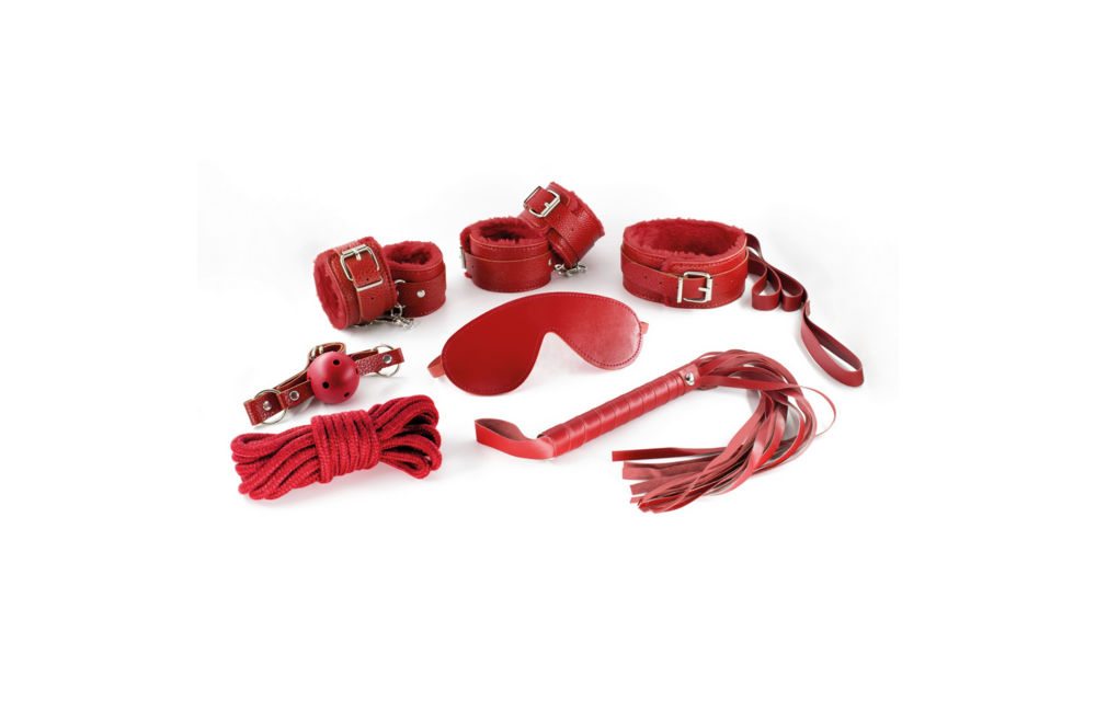 Dungeons and Maidens - 8-delige BDSM Kit - Rood
