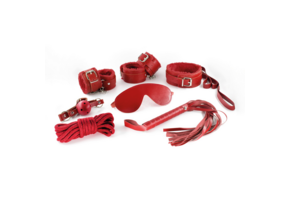 Dungeons And Maidens BDSM Set Red – 8-Piece Kit Beginners