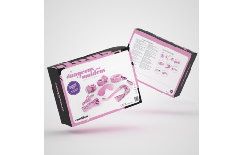 Dungeons And Maidens BDSM Set Pink | 8-Piece Kit Crushious