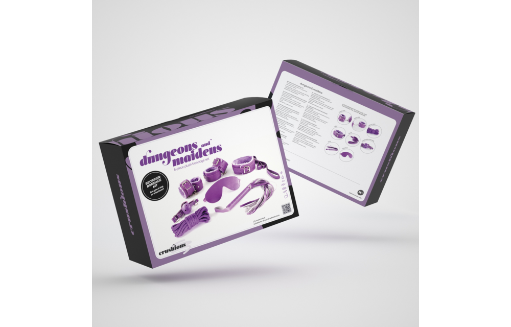 Dungeons And Maidens BDSM Kit Purple – Luxury 8-Piece Set