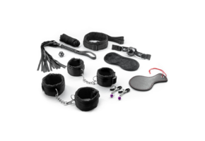 Master And Cummander 11-Piece Bondage Set Black - BDSM Set