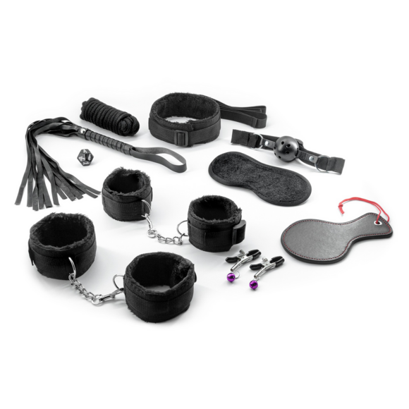 Master and Cummander - 11 Piece Bondage Kit - Black