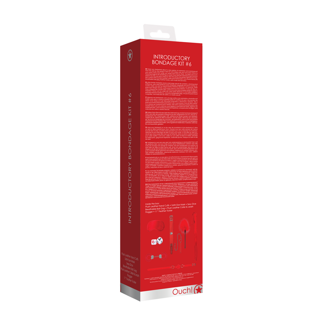 Bondage-Set Nr. 6: Rotes BDSM-Set Spiel mit Macht und Leidenschaft