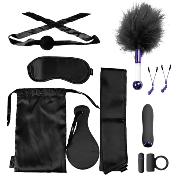 The VIP Room BDSM Premium Set Black – 11-Piece Pleasure