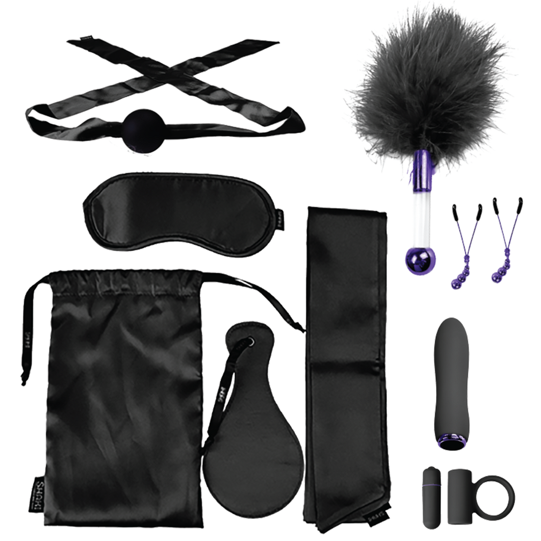 The VIP Room BDSM Premium Set Black – 11-Piece Pleasure