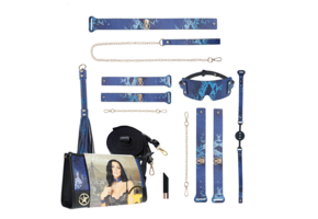 Florence Set Blue - Luxury Bondage Kit With Bag | Ouch!