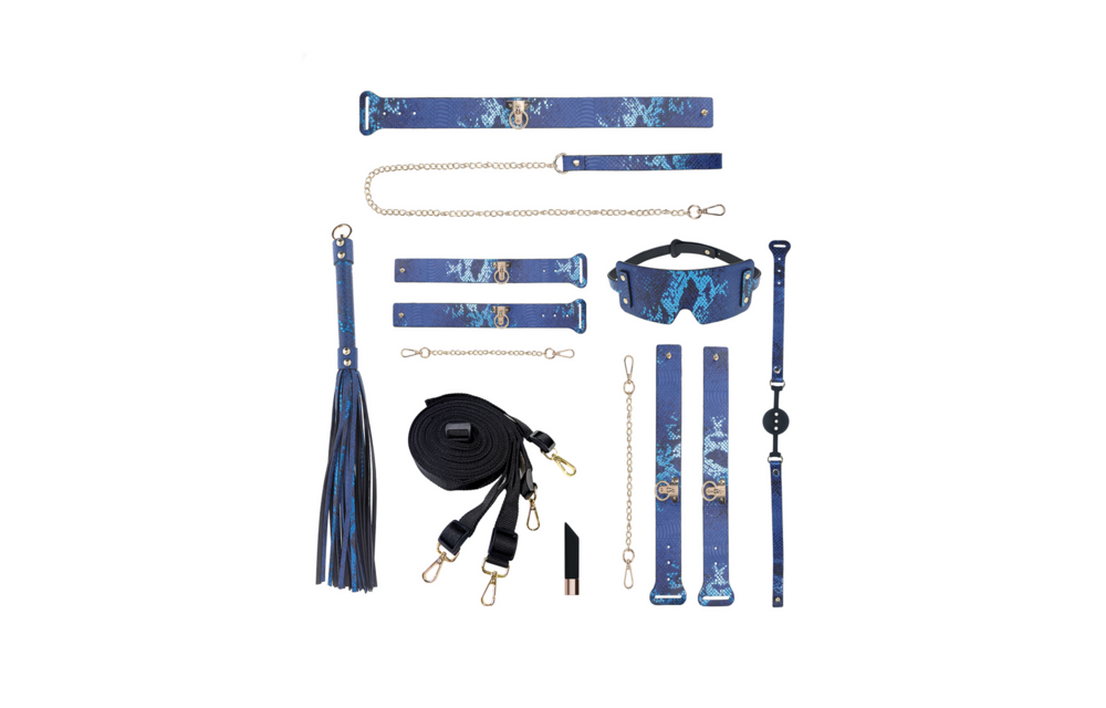 Florence Set Blue - Luxury Bondage Kit With Bag | Ouch!