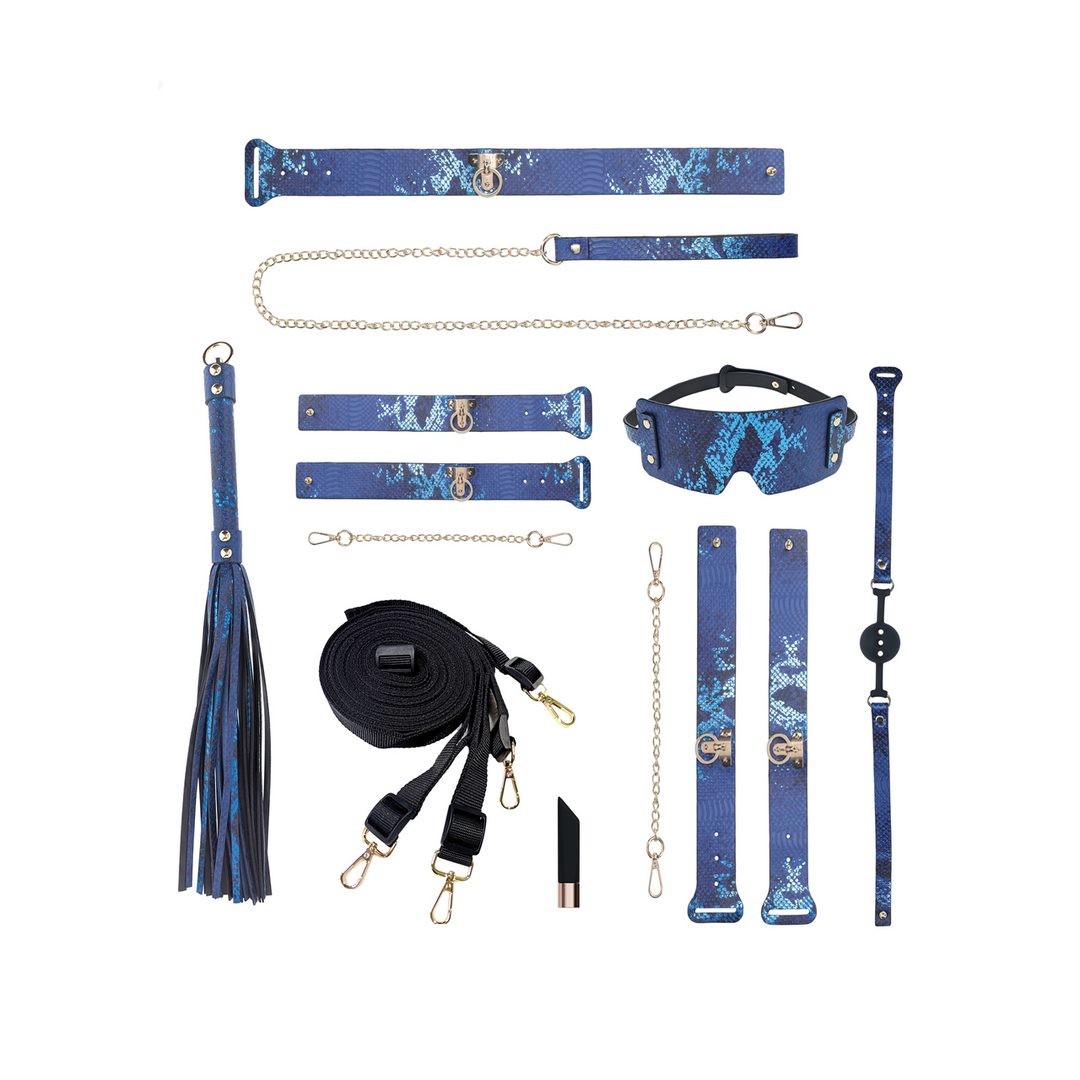 Florence Set Blauw - Luxe Bondage Kit Met Tas | Ouch!