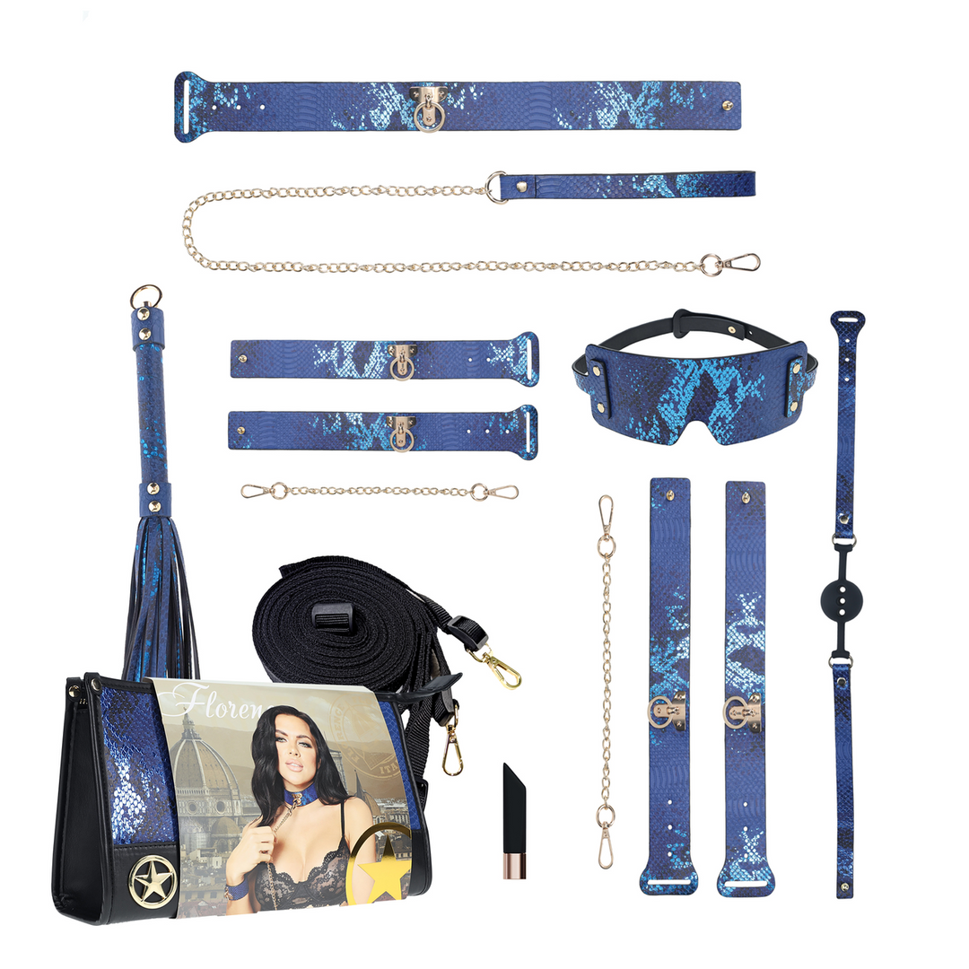 Florenz Kollektion - Set mit Tasche - Blau