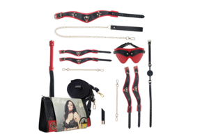 Milan Collection Bondage Set Black/Red – Luxury Kit Ouch!