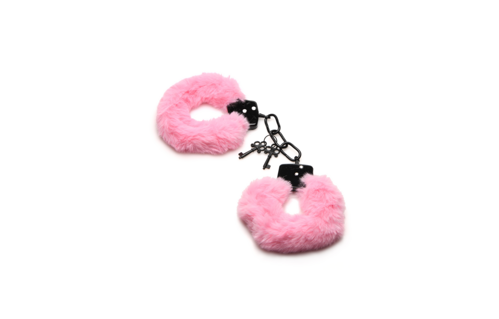 Pink Furry Handcuffs – Soft, Adjustable & Sensual