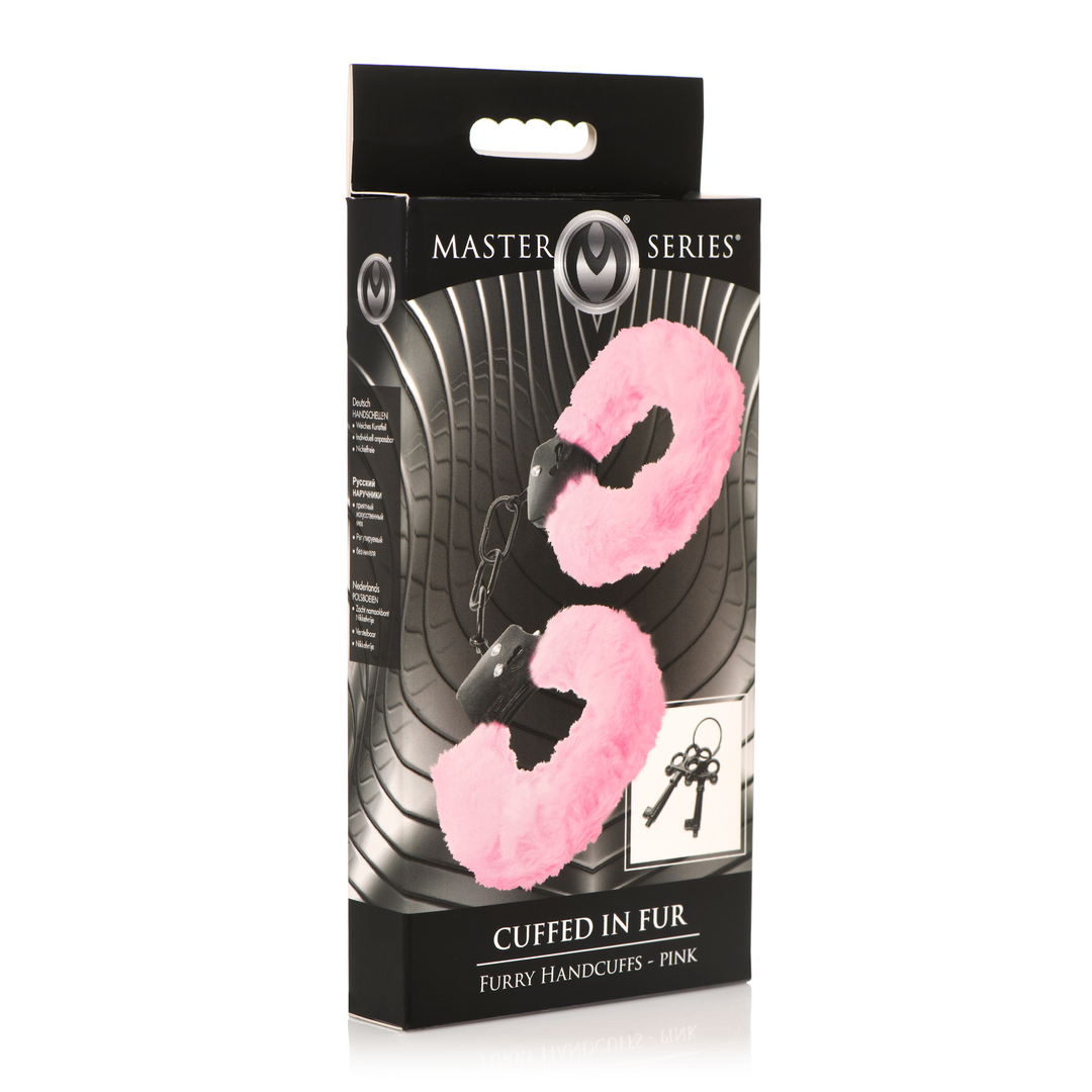 Pink Furry Handcuffs – Soft, Adjustable & Sensual
