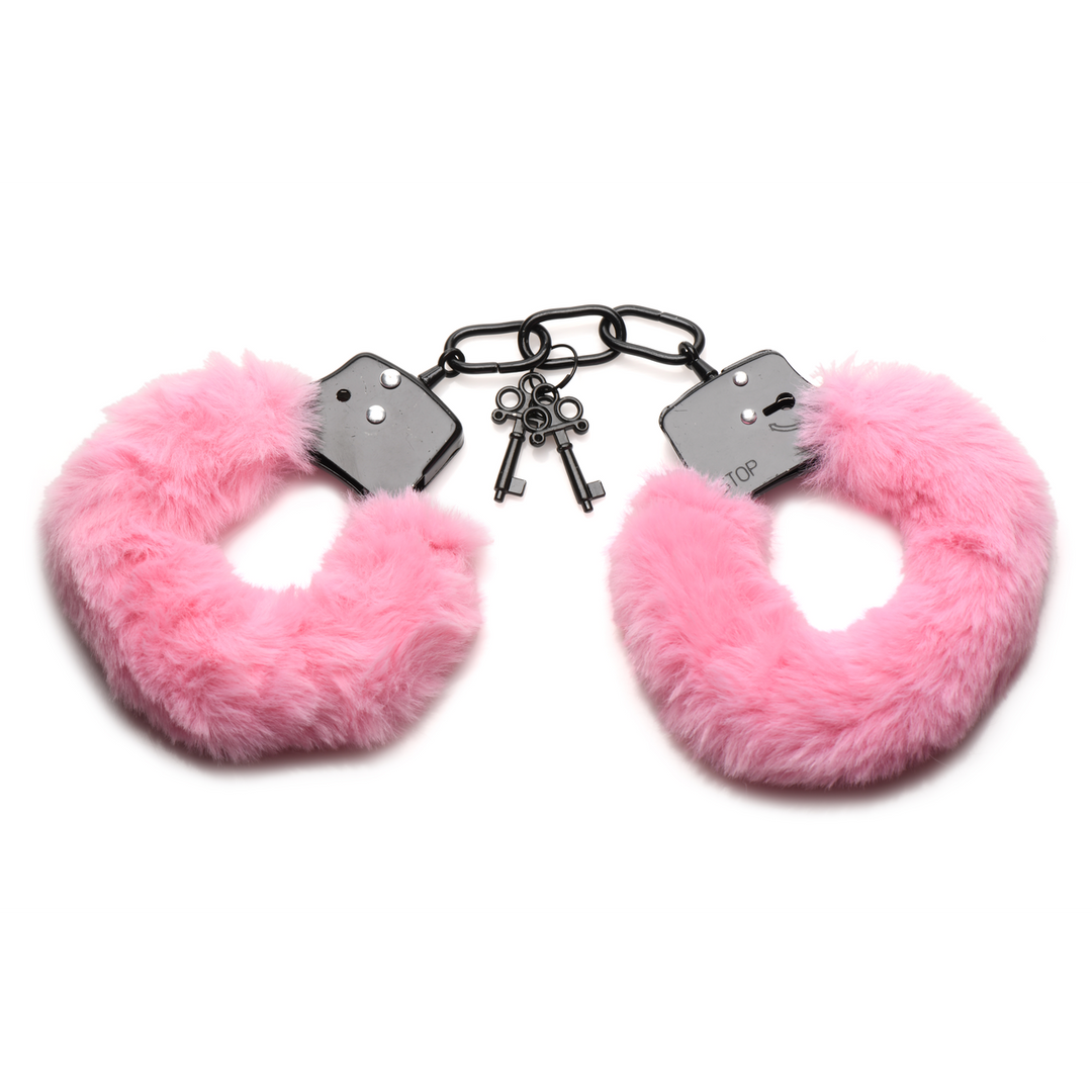 Pink Furry Handcuffs – Soft, Adjustable & Sensual