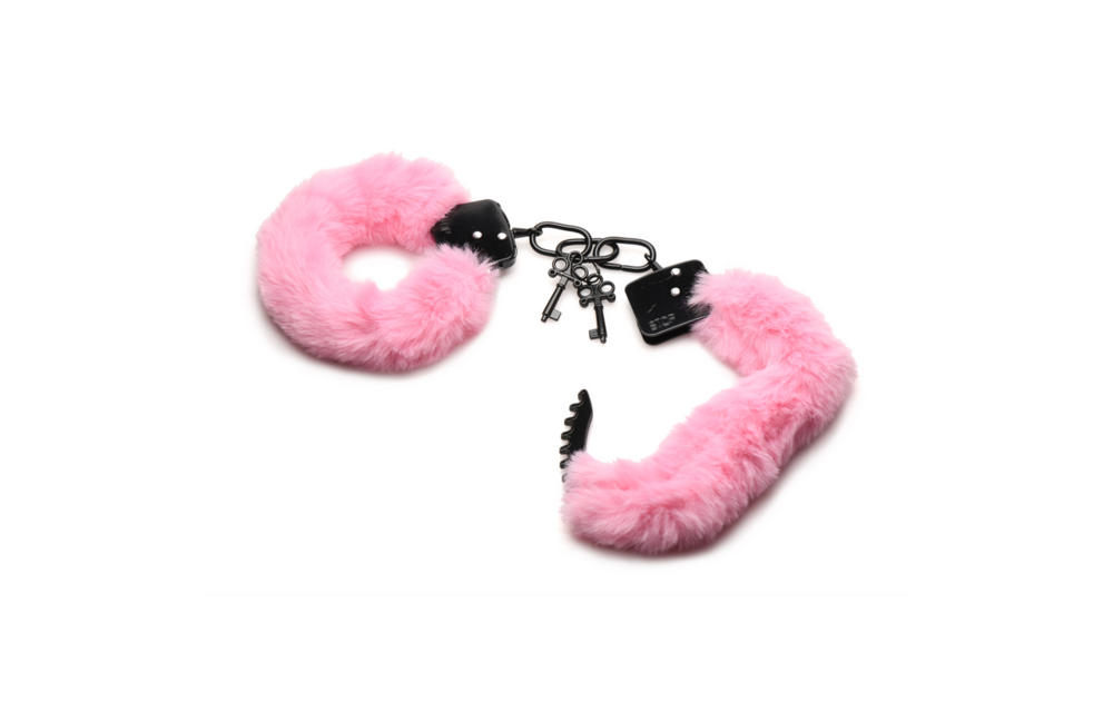 Pink Furry Handcuffs – Soft, Adjustable & Sensual