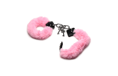 Pink Furry Handcuffs – Soft, Adjustable & Sensual
