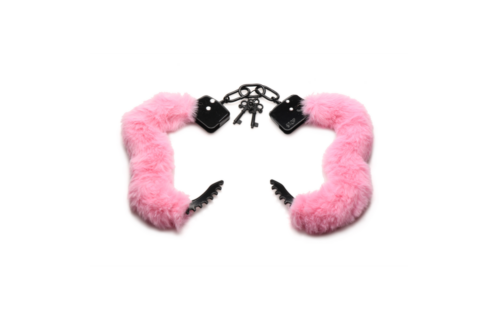Pink Furry Handcuffs – Soft, Adjustable & Sensual