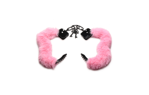 Pink Furry Handcuffs – Soft, Adjustable & Sensual