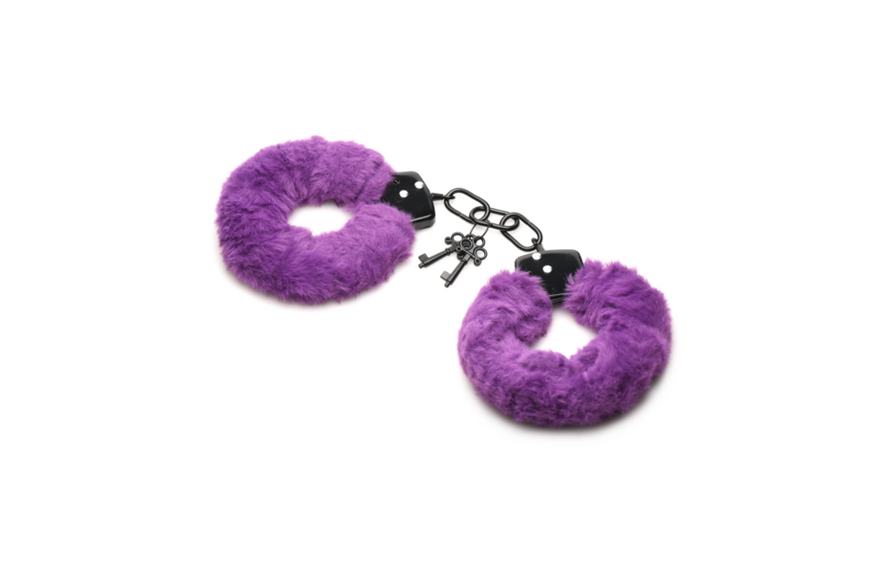 Beverd In Fur Purple Fuzzy Handcuffs – Comfort & Safety
