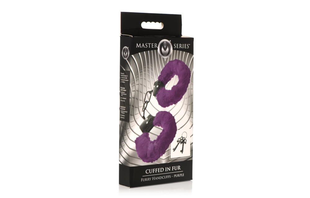 Beverd In Bont Paarse Fuzzy Handboeien – Comfort & Veiligheid