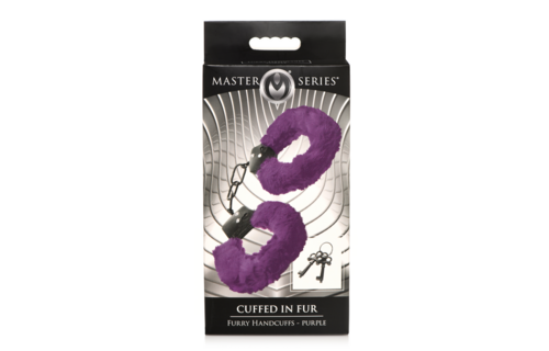 Beverd In Fur Purple Fuzzy Handcuffs – Comfort & Safety