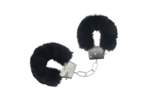 Classic Fluffy Handcuffs Black – Playful & Safe Design