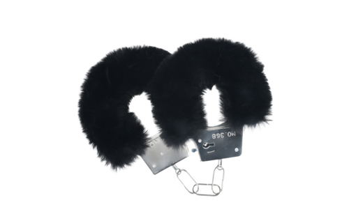 Classic Fluffy Handcuffs - Black