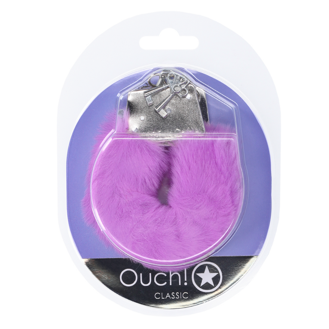 Classic Fluffy Handcuffs - Purple