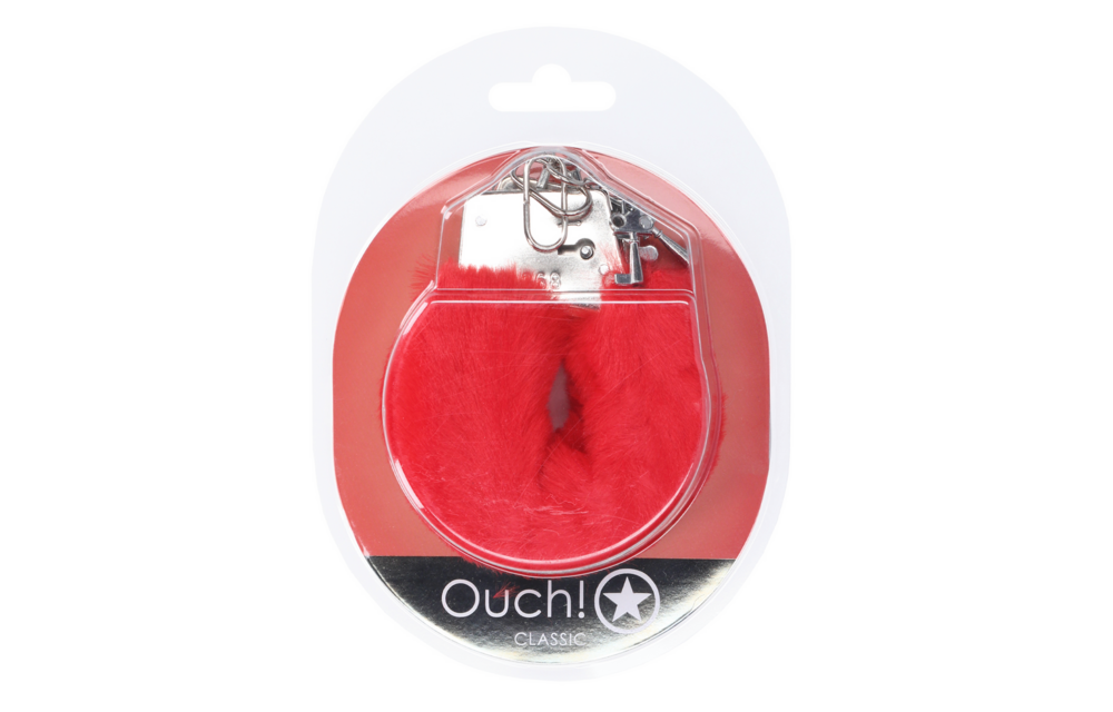 Klassieke Fluffy Handboeien Rood – Speels & Veilig Accessoire