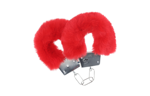 Classic Fluffy Handboeien - Rood