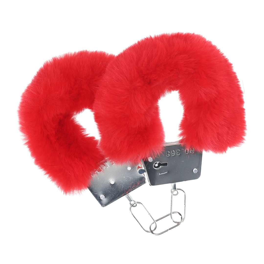 Classic Fluffy Handcuffs Red – Playful & Safe Accessory