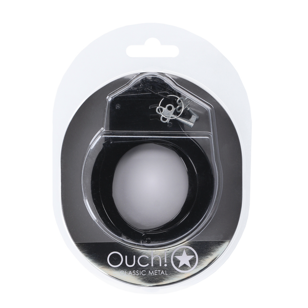 Classic Black Metal Handcuffs – Safe & Exciting