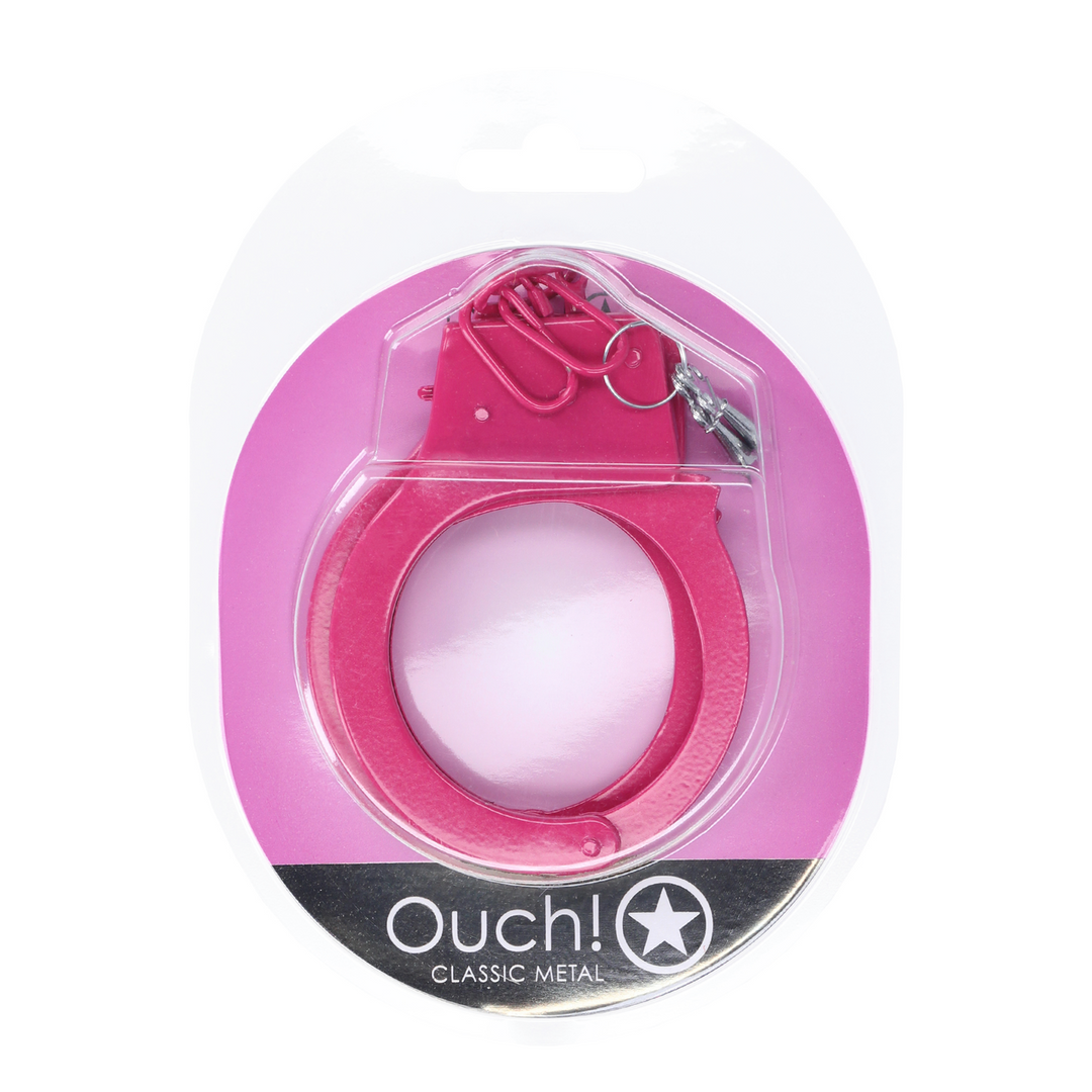 Pink Metal Handcuffs | Sturdy & Playful For Intimate Excitement