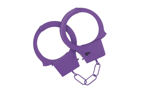 Classic Metal Handcuffs Purple | Safe & Playful Accessory