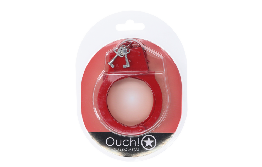 Classic Red Metal Handcuffs – Safe & Playful Gift