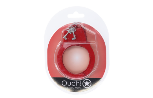 Classic Metal Handcuffs - Red