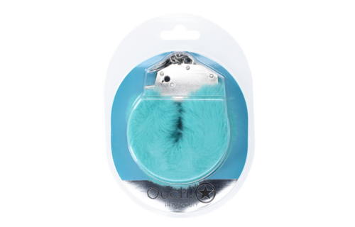Schwere flauschige Handschellen Blau – Sicherer & verspielter Spaß