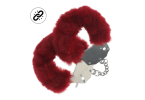 Heavy Fluffy Handcuffs Bordeaux Red – Safe & Playful