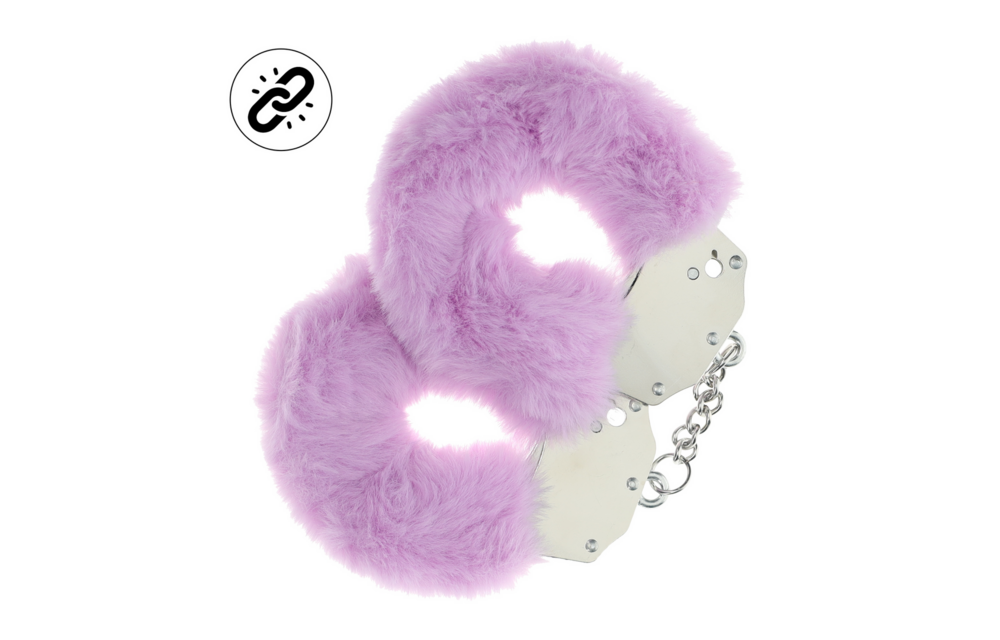 Schwere flauschige Handschellen Lavendel – Sicher & Verspielt Geschenk