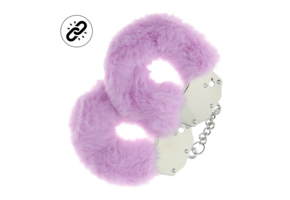 Heavy Fluffy Handcuffs Lavender - Safe & Playful Gift
