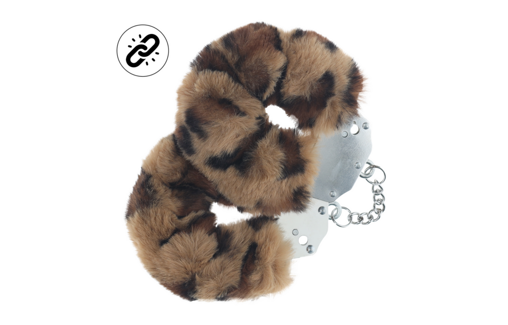 Schwere Fluffy Handschellen - Leopard