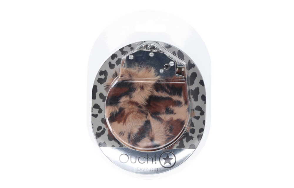 Schwere Fluffy Handschellen - Leopard