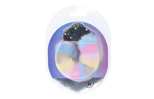 Schwere flauschige Handschellen Multicolor – Sicheres & verspieltes Geschenk